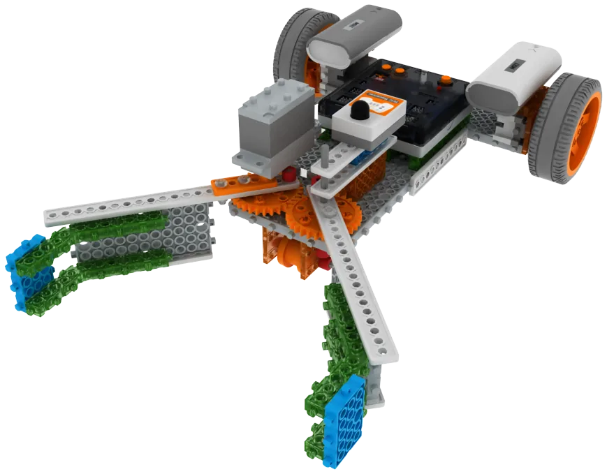 Render de um robô com garra, projeto da rede My Robot
